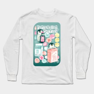 Penguin's Peppermint Patties - mint green Long Sleeve T-Shirt